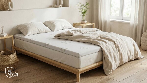 Ανώστρωμα Sleepy, Ανωστρώμα Bamboo Deluxe, 72x190x5, Μέτριο προς μαλακό
