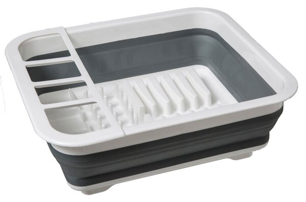 Πτυσσόμενο Στραγγιστήρι Πιάτων (36.5x31.5x13) F-V Retractable Drainer Grey 169156