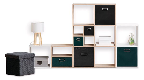 Κουτί Αποθήκευσης (31x31x31) F-V Velvet Storage Black 160455E