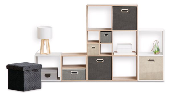 Βιβλιοθήκη Δαπέδου 2 Θέσεων (34.5x32x67.5) F-V Box Mix White 138967C