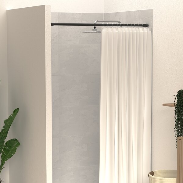 Πτυσσόμενος Βραχίονας Μπάνιου 70-120cm F-V Black 105403A