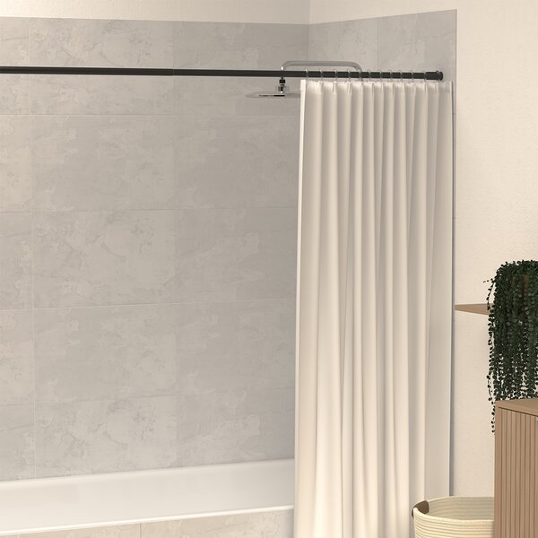 Πτυσσόμενος Βραχίονας Μπάνιου 135-250cm F-V Black 160820A