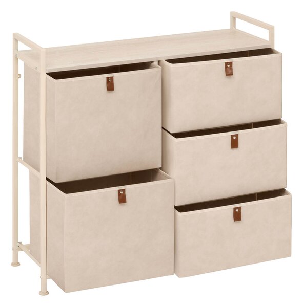 Συρταριέρα 5 Θέσεων (83x29x77) F-V Tissa Beige 138933A