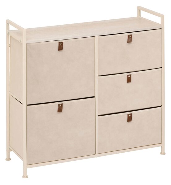 Συρταριέρα 5 Θέσεων (83x29x77) F-V Tissa Beige 138933A