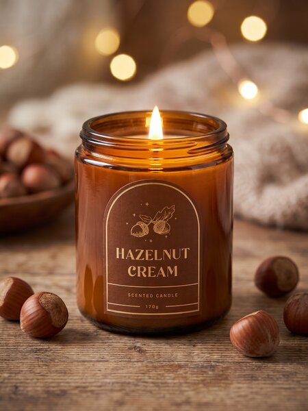 Sinsay - Αρωματικό κερί Hazelunt Cream - χρυσο-καφε