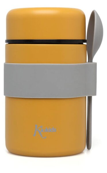 Βρεφικό Θερμός Φαγητού 500ml + Κουτάλι Kiokids Ώχρα 6333