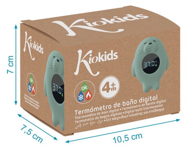 Θερμόμετρο Μπάνιου Kiokids Φώκια Μέντα 6292