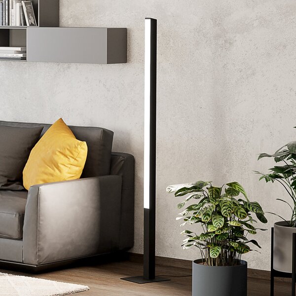 EGLO connect Φωτιστικό δαπέδου Simolaris-Z LED, ρυθμιζόμενος, Μαύρο, Σαλόνι / τραπεζαρία, Μέταλλο, σύγχρονο