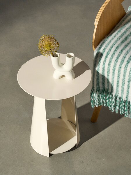 Sinsay - Μεταλλικό Τραπεζάκι - κρεμ
