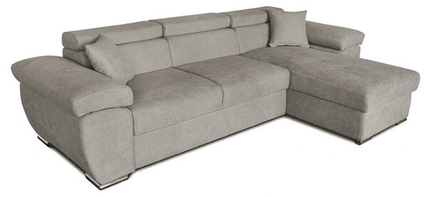 Γωνιακός Καναπές Comy Καφέ - Μπεζ 286x160x75-90 cm