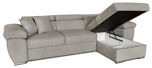 Γωνιακός Καναπές Comy Καφέ - Μπεζ 286x160x75-90 cm