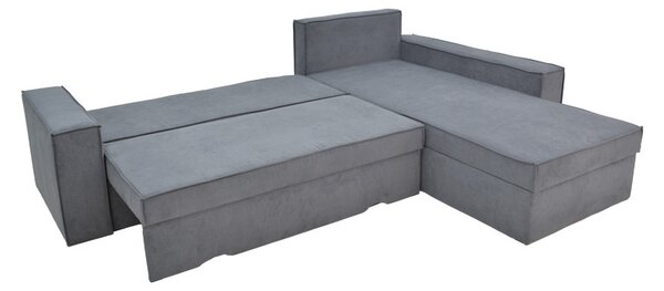 Αναστρέψιμος Γωνιακός Καναπές Venzie Pako World Γκρι 283x214x83 cm