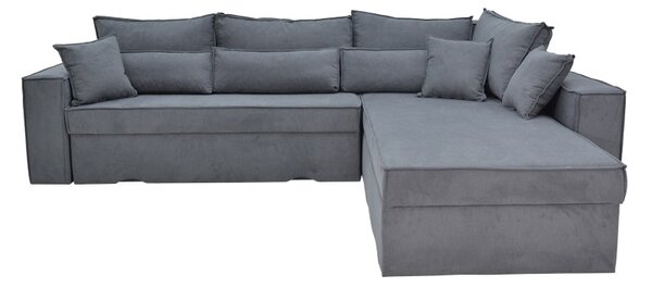 Αναστρέψιμος Γωνιακός Καναπές Venzie Pako World Γκρι 283x214x83 cm