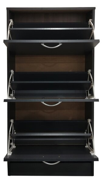 Παπουτσοθήκη Savaz Σκούρο Γκρι 60x24x114 cm