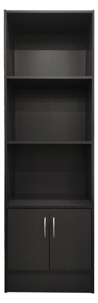 Βιβλιοθήκη Tekaro I Σκούρο Γκρι 57x33x180 cm