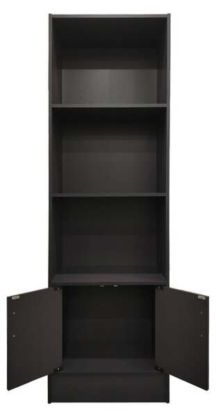 Βιβλιοθήκη Tekaro I Σκούρο Γκρι 57x33x180 cm