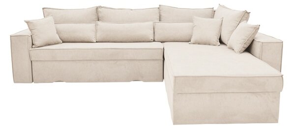 Αναστρέψιμος γωνιακός καναπές Venzie Μπεζ 283x214x83 cm