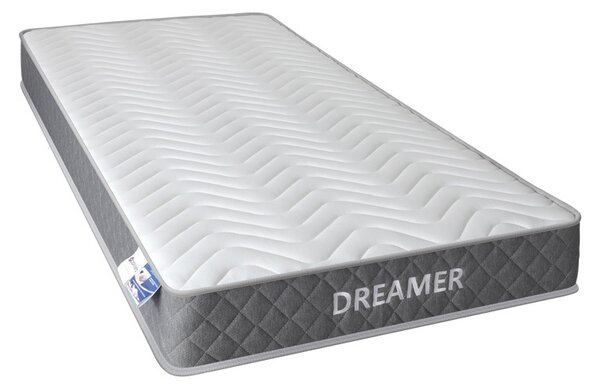 Στρώμα διπλής όψης με ελατήρια pocket, Dreamer, Λευκό, 100x200x20 cm
