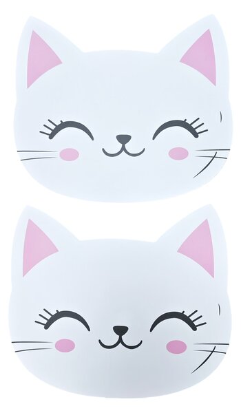 Sinsay - Σουπλά σε σχήμα γατιών 2 pack - λευκο
