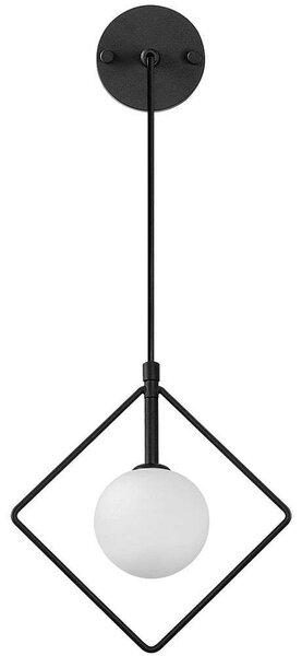 Φωτιστικό Τοίχου - Απλίκα Geometri 942FLG2104 24x15x40/117cm G9 10W Black Opviq