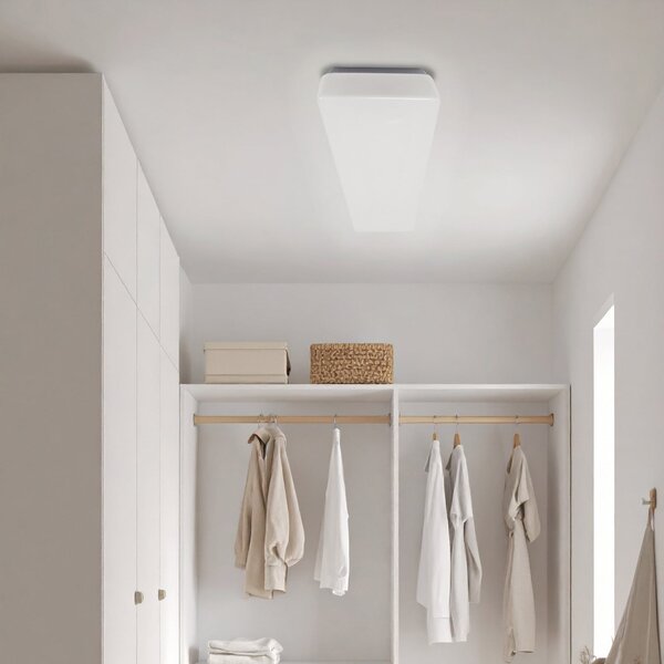 MEGAMAN Φωτιστικό οροφής LED Bruno, 117 cm, 56 W, IP44, λευκό, Λευκό, Μπάνιο, Πλαστικό, σύγχρονο