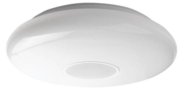 MEGAMAN Φωτιστικό οροφής LED Matter Muse, λευκό, RGBW, IP54, έξυπνο, ρυθμιζόμενος, Λευκό, Σαλόνι / τραπεζαρία, Πλαστικό, σύγχρονο