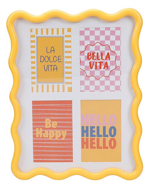 Κορνίζα 4 Θέσεων (30x1.8x38) K-M Wavy Yellow HZ5000190