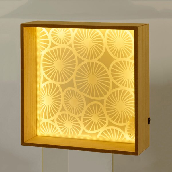 Διακοσμητικό Τοίχου Με Led (30x10x30) K-M Flowers DD1001270