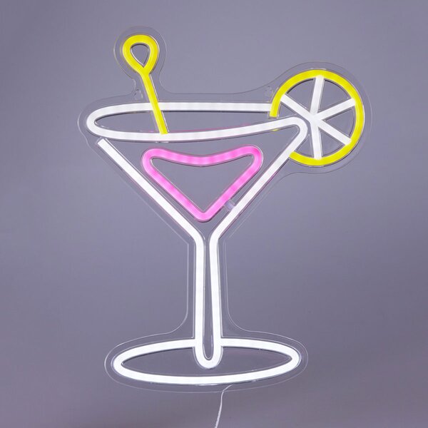 Διακοσμητικό Τοίχου Με Neon (32x38) K-M Coctail NE1100230