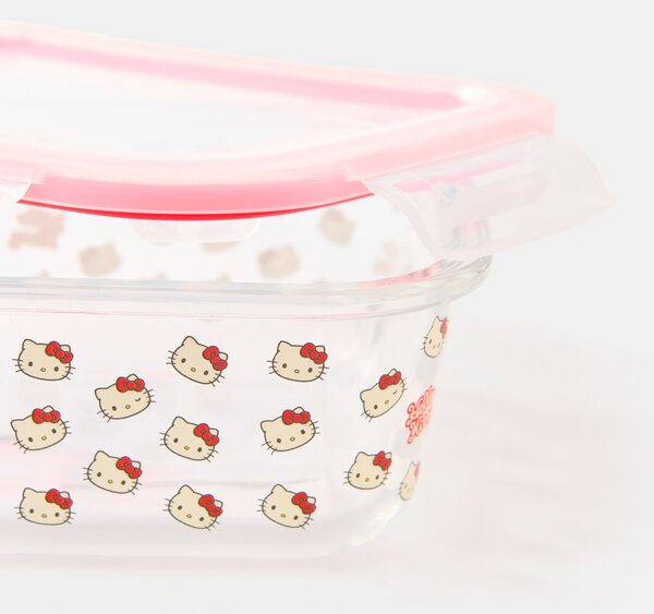 Sinsay - Γυάλινο δοχείο τροφίμων με καπάκι Hello Kitty - clear