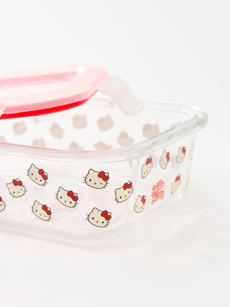 Sinsay - Γυάλινο δοχείο τροφίμων με καπάκι Hello Kitty - clear