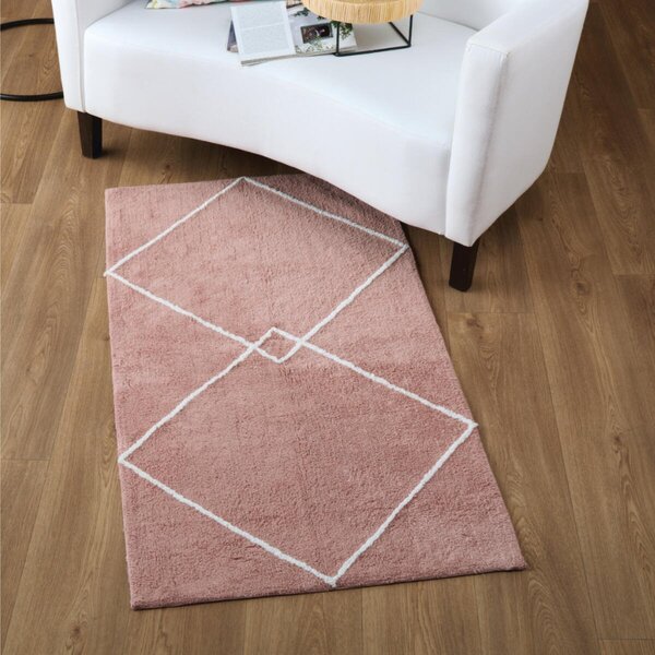 Πατάκι Μπάνιου (60x90) Kentia Loft Veda 14 Pink