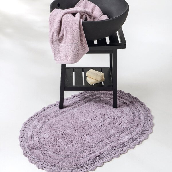 Πατάκι Μπάνιου Οβάλ (50x80) Kentia Mack 35 Mauve