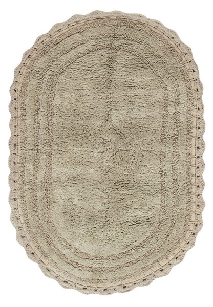 Πατάκι Μπάνιου Οβάλ (50x80) Kentia Mack 15 Beige