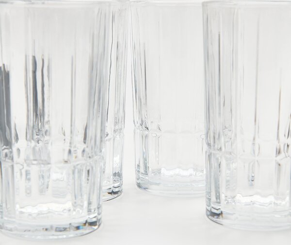 Sinsay - Ποτήρια με ανάγλυφο μοτίβο 4 pack - clear