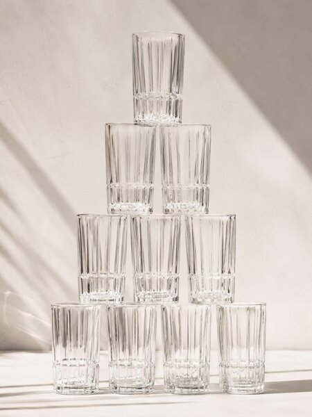 Sinsay - Ποτήρια με ανάγλυφο μοτίβο 4 pack - clear