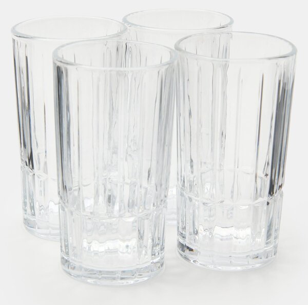Sinsay - Ποτήρια με ανάγλυφο μοτίβο 4 pack - clear