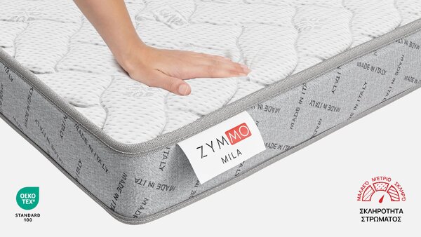 Στρώμα Zymmo, Mila, 90x190x16, Μέτριο προς σκληρό