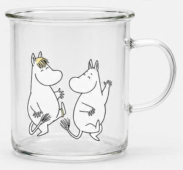 Sinsay - Γυάλινη κούπα με χερούλι The Moomins - πολυχρωμο