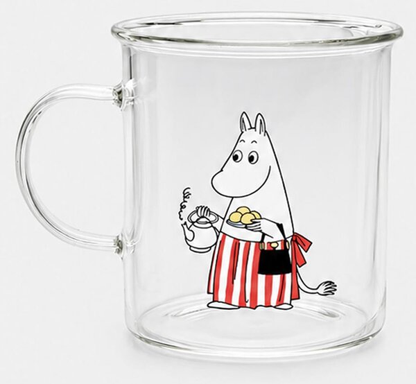 Sinsay - Γυάλινη κούπα με χερούλι The Moomins - πολυχρωμο