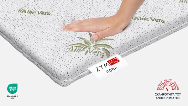Ανώστρωμα Zymmo, Rona, 72x190x6, Μέτριο προς μαλακό