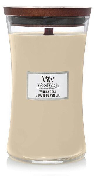 Αρωματικό Κερί WoodWick με διάρκεια καύσης έως 176 ώρες και άρωμα Vanilla Bean
