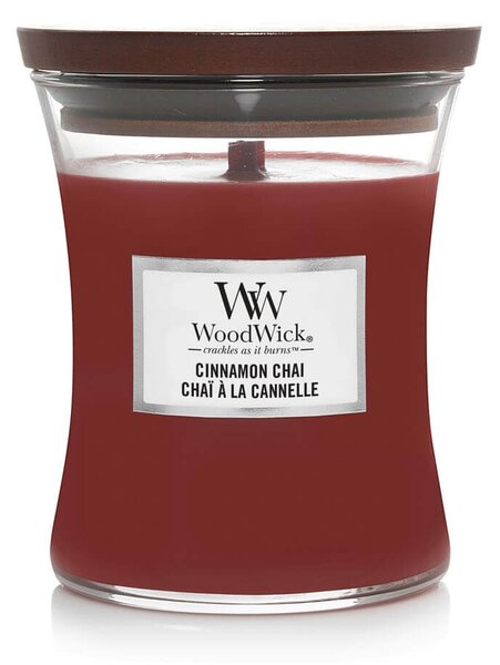 Αρωματικό Κερί WoodWick με διάρκεια καύσης έως 68 ώρες και άρωμα Cinnamon Chai