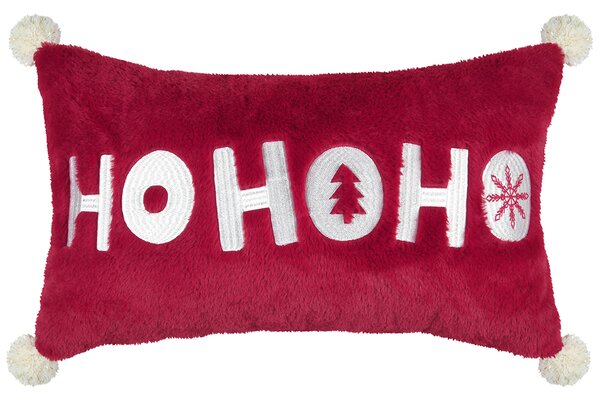 Χριστουγεννιάτικο Μαξιλάρι 2 Όψεων Γούνινο (30x50) S-F Santa Rouge CE321012