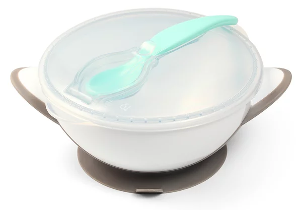 Φαγητοδοχείο & Κουτάλι (Σετ) 300ml BabyOno Γκρι BN1063/02