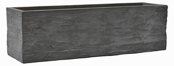 MOD Premium Ζαρντινιέρα Brick large ανθρακί fiberclay 60x16x18cm 34515