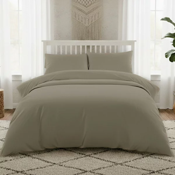 Ζεύγος Μαξιλαροθήκες (53x72) Melinen Lavish Satin Χακί