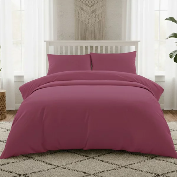 Ζεύγος Μαξιλαροθήκες (53x72) Melinen Lavish Satin Φούξια