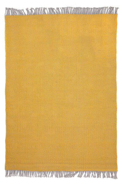 Royal Χαλί μοντέρνο χειροποίητο Duppis OD3 Grey/Yellow Πατάκι 60 cm x 90 cm