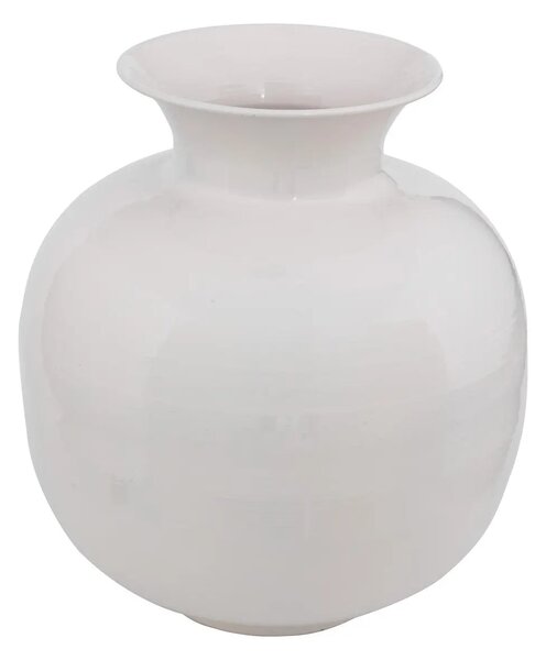 Βάζο atmosphera Kian, 34 cm, εμαγιέ μέταλλο, λευκό